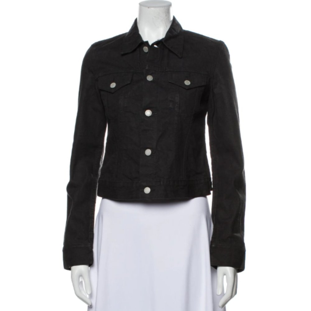 Dries Van Noten faded black denim jacket